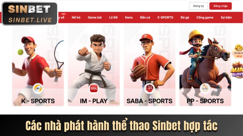 cac nha phat hanh the thao sinbet hop tac